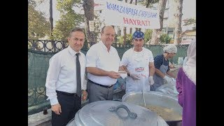 Ramazan paşa esnafı geleneği sürdürüyor