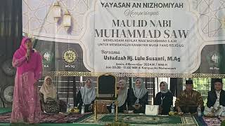 CERAMAH MAULID oleh Hj LULU SUSANTI M.Ag