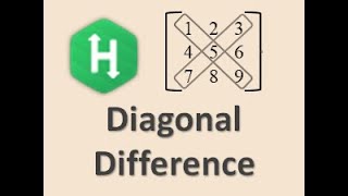 Diagonal Difference using Python3.(HackerRank's question)