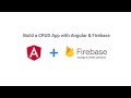 Build a CRUD App with Angular & Firebase | Angular Firebase | Part - 1