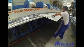 12m Long Double Beam Up-Down Long Folders For Arch PEB Profiles Wall-Roof Panels