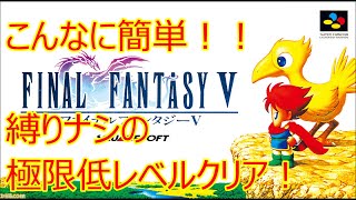 [FF5] こんなに簡単！縛りナシの極限低レベルクリア2.1.1.4型 その2 [教材]