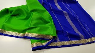 Colourful Latest Mysore Crepe Silk Sarees Collections│Designer Mysore Silk Sarees Collections