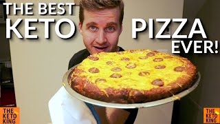 The BEST Keto Pizza Base Recipe ever! An Amazing Keto Pizza Deep Dish, NO MORE cauliflower pizza!