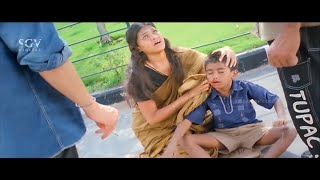 Rowdies Hit Blind Kid and Spoiled His Sister Life | Kanteerava Kannada Movie Scene | Duniya Vijay