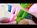 It's so Cute !! Super Easy Flower Craft Ideas with Wool - Hand Embroidery Amazing Trick with Scale