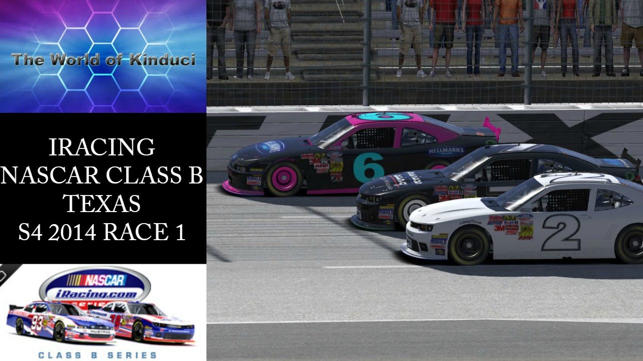 IRacing Nascar Class B Fixed At Texas - Caution Fest - YouTube