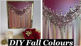 DIY Fall Colour Bling Art