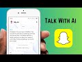 How to talk to My ai on Snapchat || 2023 || Get Snapchat Ai iPhone ||