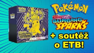 Pokemon Surging Sparks Elite Trainer Box (ETB) + soutěž o ETB