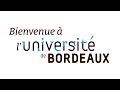 Bienvenue à l'université de Bordeaux