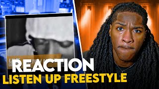 HE TALKING THAT TALK!!! KB Listen Up Freestyle FULL VERSION @KayBee 12 Link Up TV REACTION