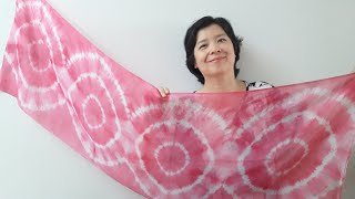 Como fazer origami shibori no lenço de seda