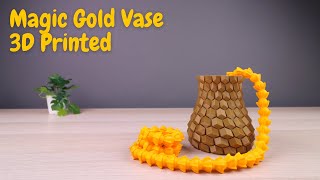 3D Printed Magic Gold Vase from Thingiverse