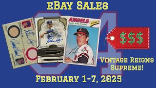 Highest Nolan Ryan eBay Sales for February 1-7, 2025