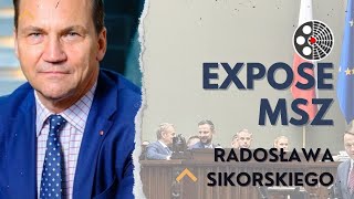 Expose Ministra Spraw Zagranicznych Radosława Sikorskiego
