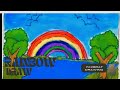 How to draw rainbow. 🌈🌧️🌈#drawing #art #drawingvideo