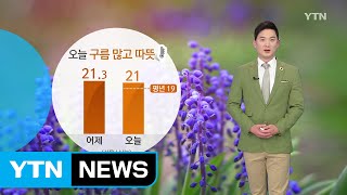 [날씨] 오늘 흐리고 따뜻...미세먼지 보통, 큰 일교차 주의 / YTN