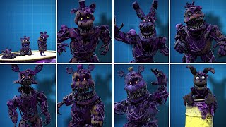 FNAF AR Toxic Nightmare Animatronics Jumpscare \u0026 Workshop Animations