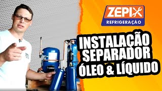 Instalação Separador de óleo e separador de líquido