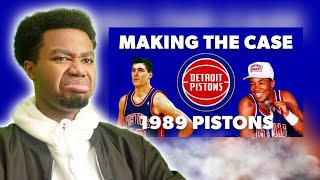 THIS WAS A SQUAD FR!!! Making The Case - 1989 Pistons Reaction