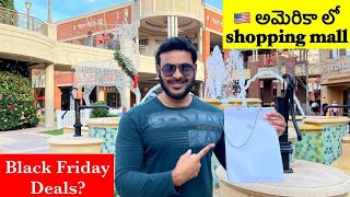 US Shopping Mall Telugu Vlog | Black Friday deals and shopping | Ravi Telugu Traveller