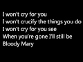 Lady Gaga - Bloody Mary (lyrics!) HQ