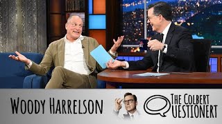 Woody Harrelson Takes The Colbert Questionert