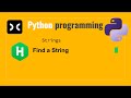 Find a String | HackerRank | String | Python