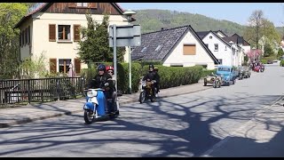 Kleine Oldtimer Fahrzeugparade in Cunewalde