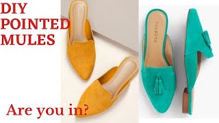 How to make Handmade Shoes: DIY, Pointed Mules