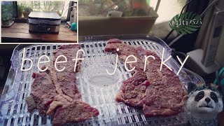 【beef jerky】本物のビーフジャーキーはちゃんと「牛肉」を感じることができるのだ。