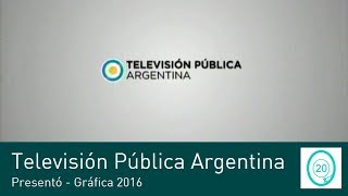 Television Pública Argentina - Presento - Grafica 2016