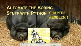 Automate the Boring Stuff with Python || Chapter 1