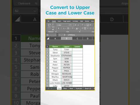 How to Change Lowercase to Uppercase in Excel #Shorts #Simplilearn