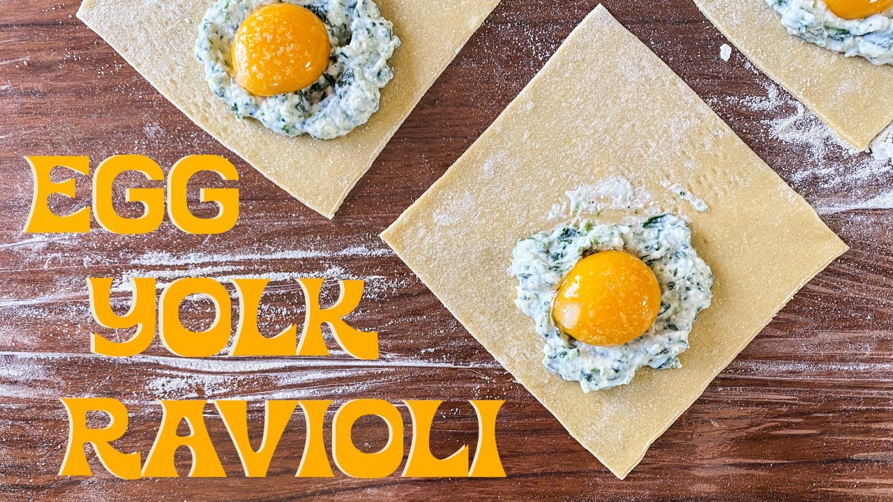 Uovo Raviolo Recipe (Egg Yolk Ravioli) - YouTube