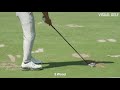 pga championship winner collin morikawa range session driving range practice warm up swings