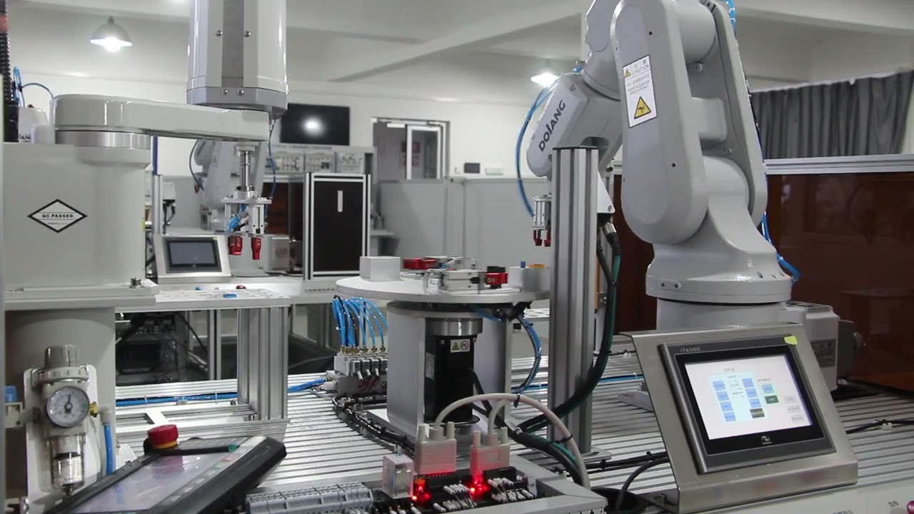 DLDS-1508 Industrial Robot Training Equipment Operation Video 01 - YouTube