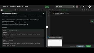 Non Repeating Character in python | Python interview question | Data Analyst Data Engineer
