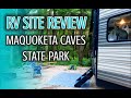 Maquoketa Caves State Park | Campsite Review & Hiking review | Full Time RV Life