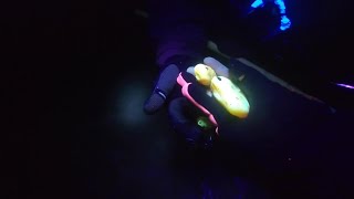 Amber hunting Denmark with uv light.  Nattejagt efter rav på den dansk vestkyst