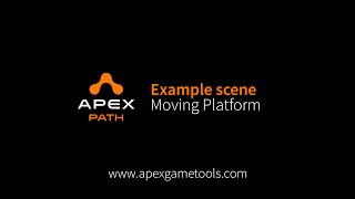 Apex Path Example scene Moving Platform