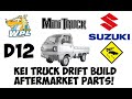 WPL D12 Suzuki Carry Kei Truck Drift Build - Aftermarket Parts!