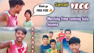 Morning time running bala huyena || New santali vlog video 2024 || #santal_kola_vlogs #vlog #santali