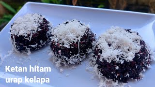 Punya ketan hitam yuk bikin ketan urap kelapa ,enak sekali.