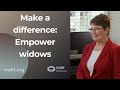 How to empower widows