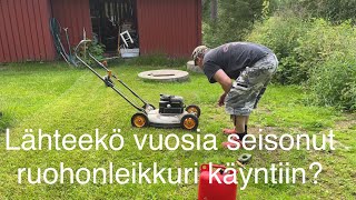 Ruohonleikkurin käynnistys 25v seisonnan jälkeen