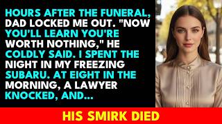 Dad Threw Me Out The Day We Buried Mom, Saying I Was WorthlessThen Her Lawyer Served Him At Our Door