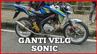 Vixion ganti velg sonic