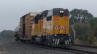 UPY 1009 LEADING THE LOCAL OUT OF ELK GROVE SIDING NORTHBOUND